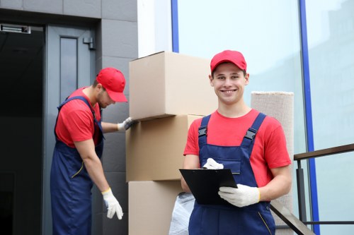 Removal team preparing for a local move in Acton