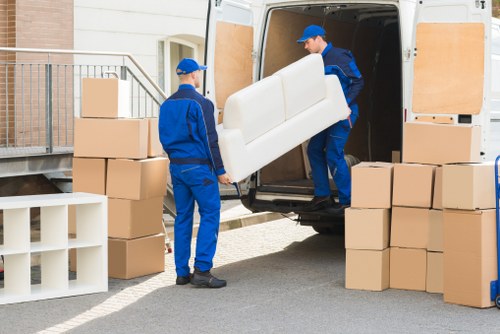 Office removals team planning a business move in Acton