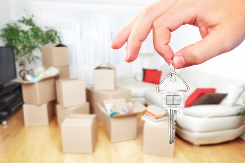 Removal van in Acton supporting a local home move